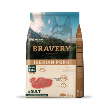 Bravery Adulto Raza Mediana/Grande Cerdo ibérico